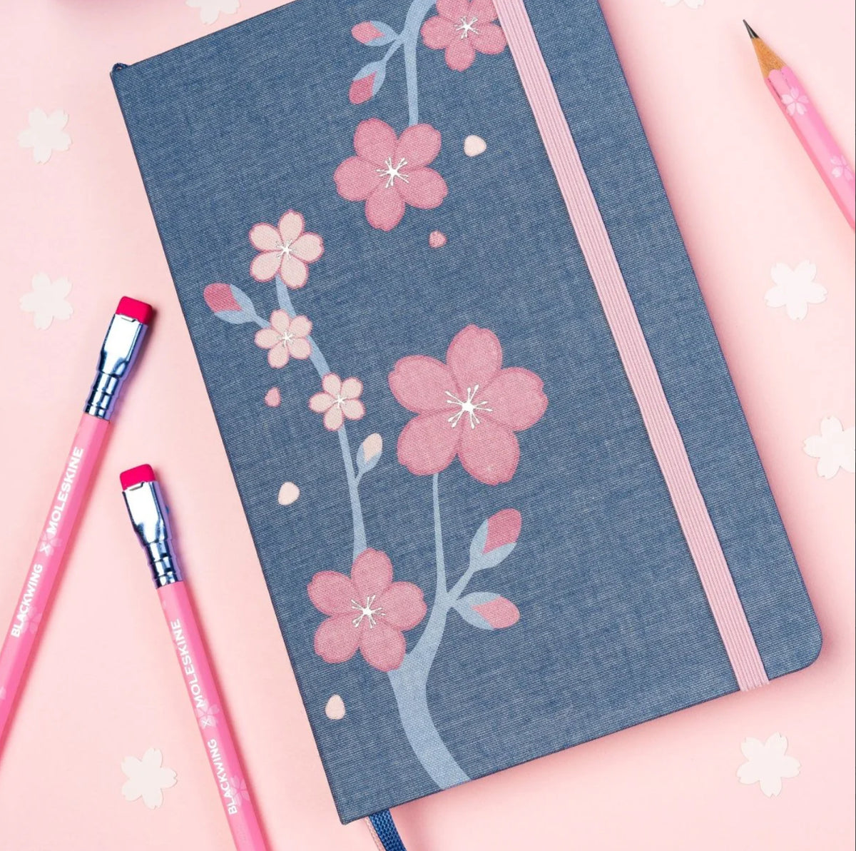 ムルイング Blackwing x Moleskine - Sakura Notebook – Seaside Papery