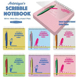 Scribble Note Pad with Pen, Grey