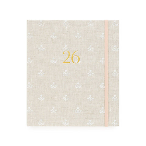 2026 Flax Floral Concealed Planner