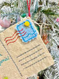 Coronado Beach Postcard Ornament
