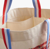 Americana East West Canvas Tote Bag