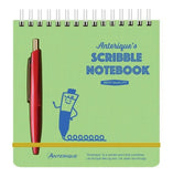 Scribble Note Set with Pen, Green