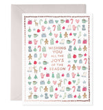 Merry Motif Boxed Set of 6 Holiday Greeting Cards