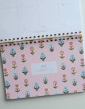 2026 Desktop Planner, Block Print Floral