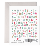 Merry Motif Boxed Set of 6 Holiday Greeting Cards