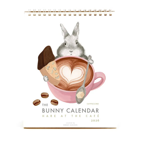 2026 Bunny Calendar - Hare at the Cafe