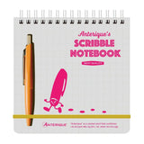 Scribble Note Pad with Pen, Grey