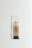 Round Tip Watercolor Brush Set -- 6 piece