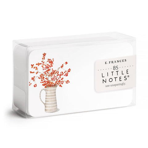 Autumn Berry Pitcher Little Notes® | Fall Mini Notecards