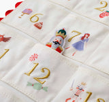 Nutcracker Embroidered Hanging Advent Calendar