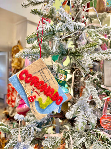 Coronado Beach Postcard Ornament
