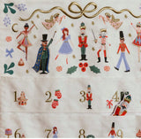 Nutcracker Embroidered Hanging Advent Calendar
