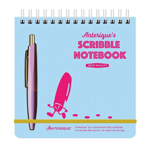 Scribble Note Set with Pen, Blue