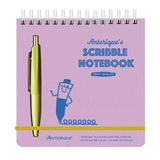 Scribble Note Pad with Pen, Purple