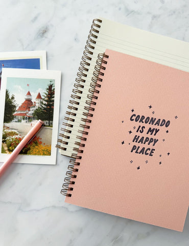 Coronado Happy Place Journal: Lined Notebook